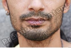 Mouth Head Man Slim Bearded Street photo references